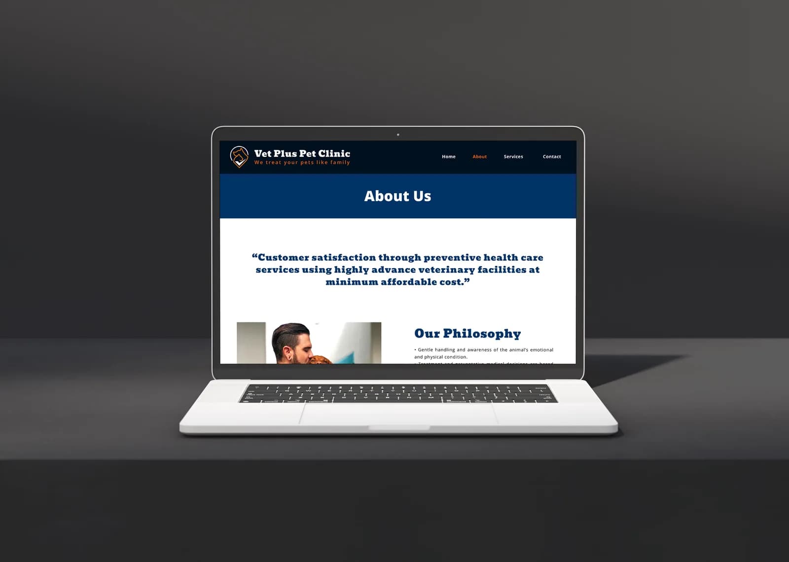 Vet Plus Pet Clinic — Patient booking flow and clinic information architecture